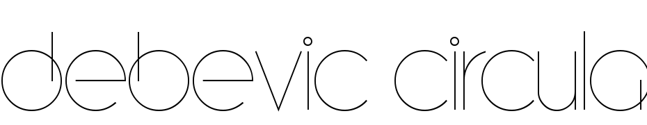 Debevic Circular Regular Font Download Free