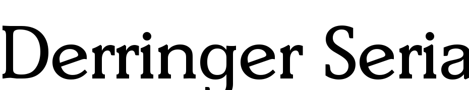 Derringer Serial Regular Font Download Free