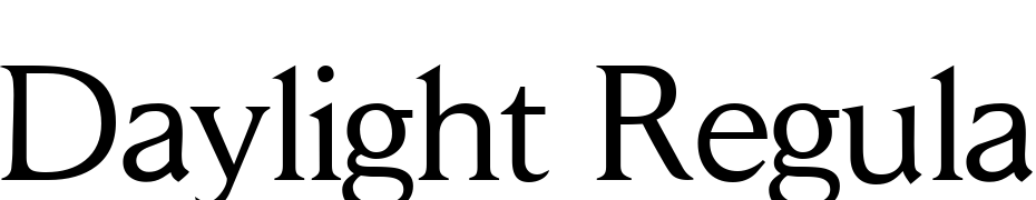Daylight Regular cкачати шрифт безкоштовно