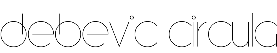 Debevic Circular Font Download Free