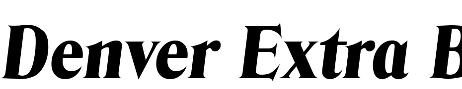 Denver Extra Bold Ita Font Download Free