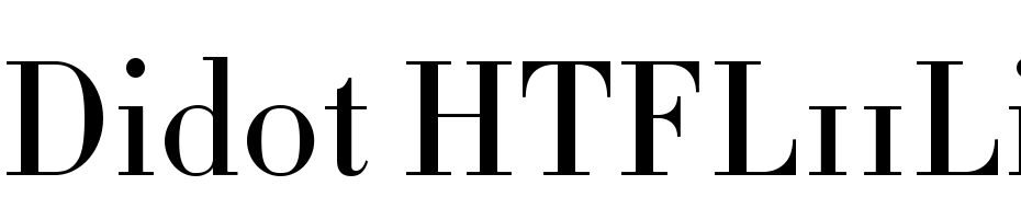 Didot HTF L11 Light Font Download Free