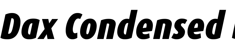 Dax Condensed Black Italic Font Download Free