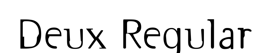 Deux Regular Font Download Free