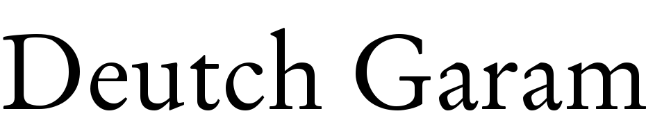 Deutch Garamond SSi Font Download Free