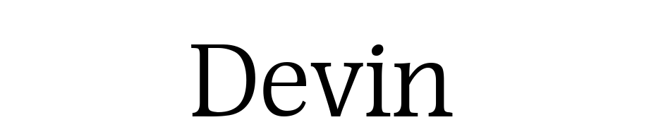 Devin Font Download Free