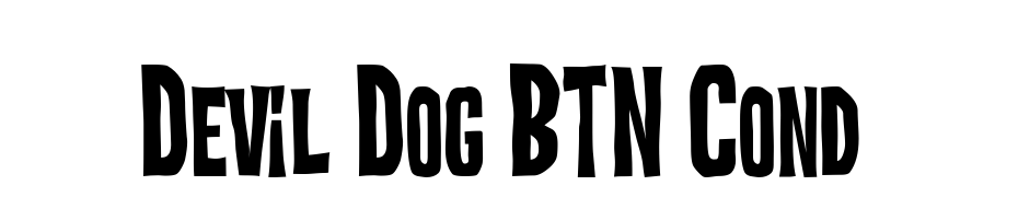 Devil Dog BTN Cond Font Download Free