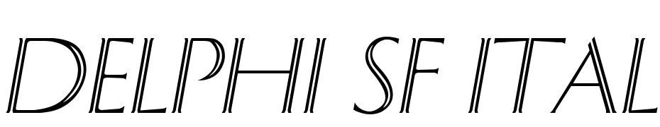 Delphi SF Italic Font Download Free