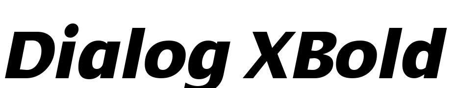 Dialog XBold Italic Font Download Free
