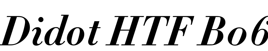 Didot HTF B06 Bold Ital Font Download Free