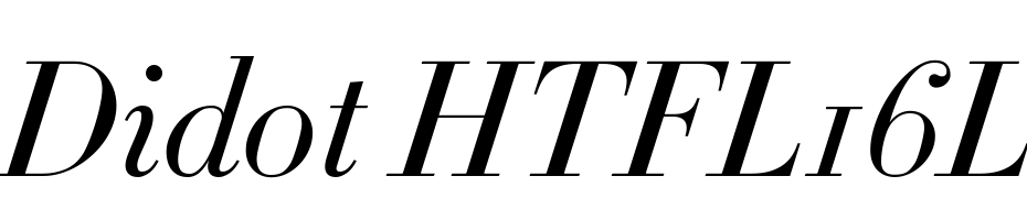 Didot HTF L16 Light Ital Font Download Free