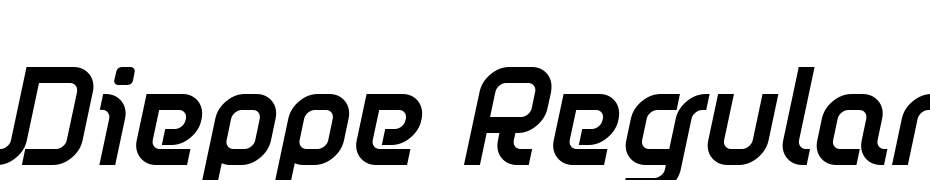 Dieppe Regular Oblique Font Download Free