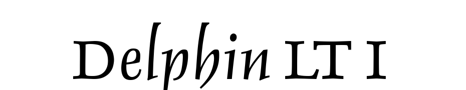 Delphin LT I Font Download Free