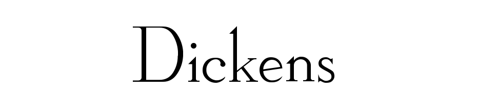 Dickens Yazı tipi ücretsiz indir