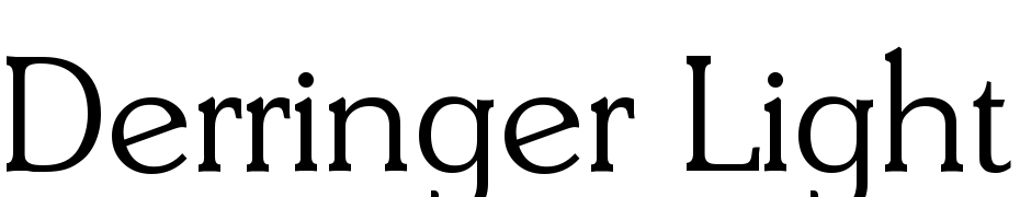 Derringer Light Font Download Free