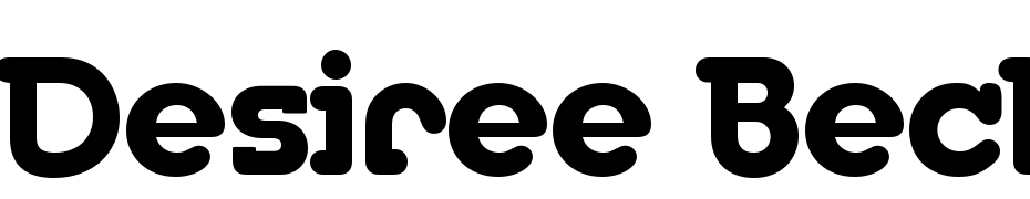 Desiree Becker Extra Bold Font Download Free