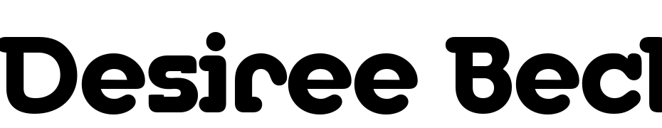 Desiree Becker Extra Bold Font Download Free