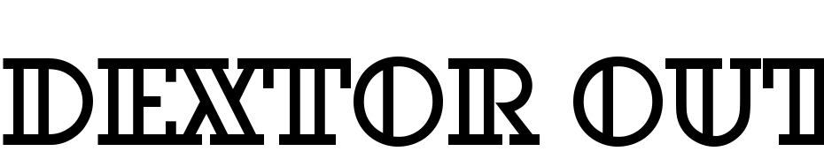 Dextor Out D Font Download Free