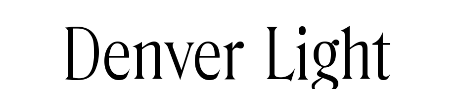 Denver Light Font Download Free
