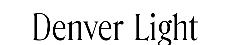Denver Light Font Download Free