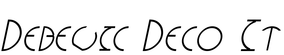 Debevic Deco Italic Font Download Free