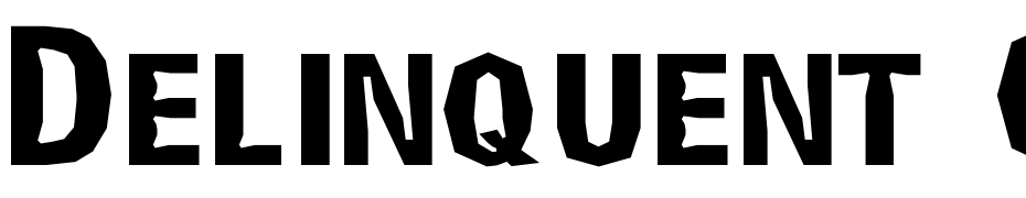 Delinquent Caps Font Download Free