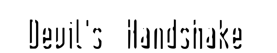 Devil's Handshake Font Download Free