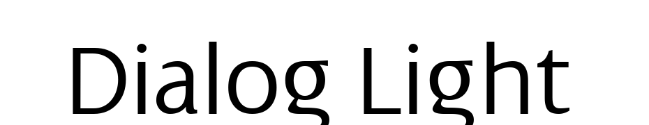 Dialog Light Font Download Free