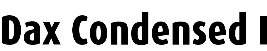 Dax Condensed Extra Bold Font Download Free