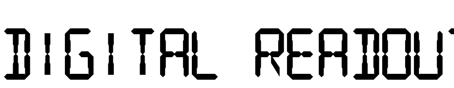 Digital Readout Thick Upright Font Download Free