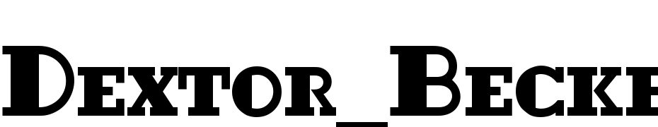 Dextor_Becker_Black_Caps Font Download Free