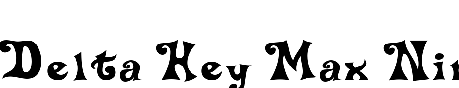 Delta Hey Max Nine Font Download Free