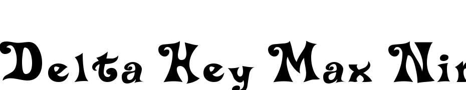 Delta Hey Max Nine Font Download Free