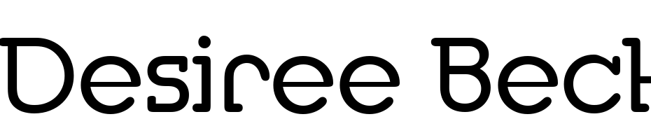 Desiree Becker Font Download Free