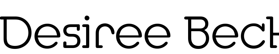 Desiree Becker Light Font Download Free