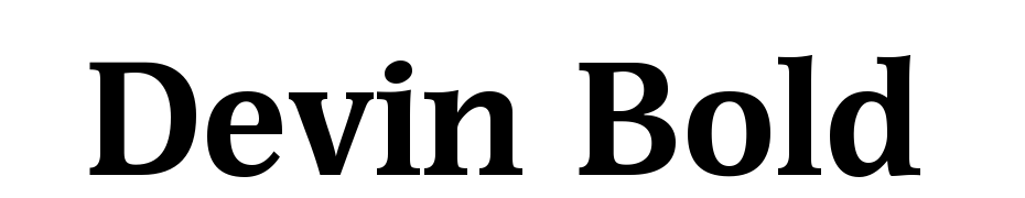 Devin Bold Font Download Free