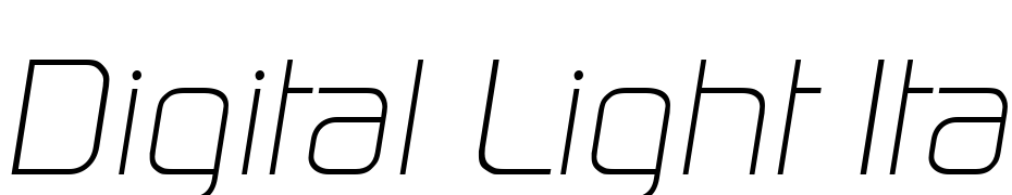 Digital Light Ita Polices Telecharger