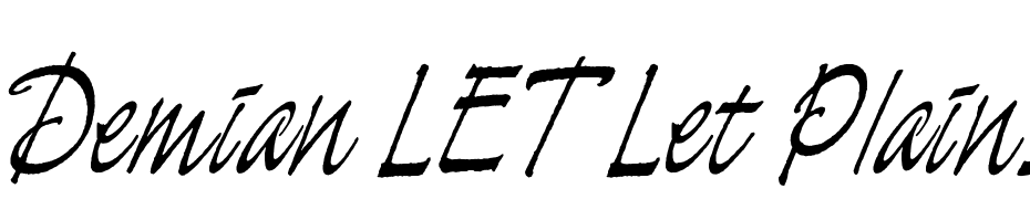 Demian LET Let Plain:1.0 Font Download Free