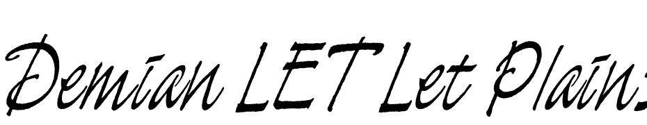 Demian LET Let Plain:1.0 Font Download Free