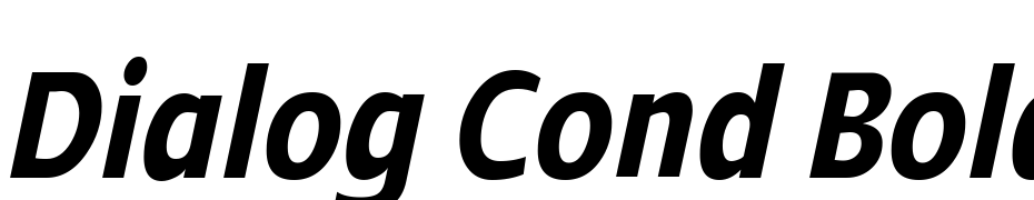 Dialog Cond Bold Italic Font Download Free