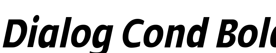 Dialog Cond Bold Italic Font Download Free