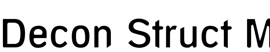 Decon Struct Medium Font Download Free
