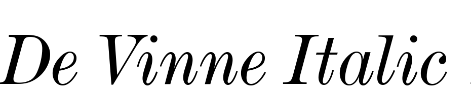 De Vinne Italic Text BT Font Download Free