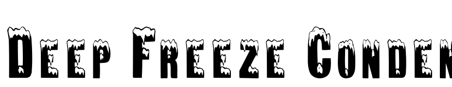 Deep Freeze Condensed Font Download Free