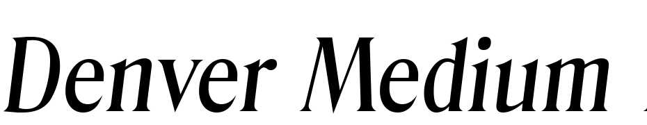 Denver Medium Ita Scarica Caratteri Gratis