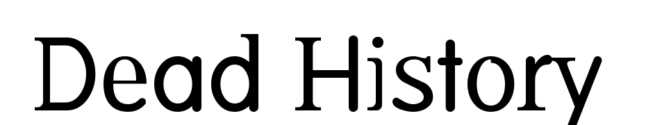 Dead History Font Download Free