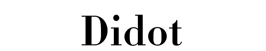 Didot cкачати шрифт безкоштовно