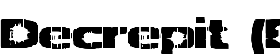 Decrepit (BRK) Font Download Free