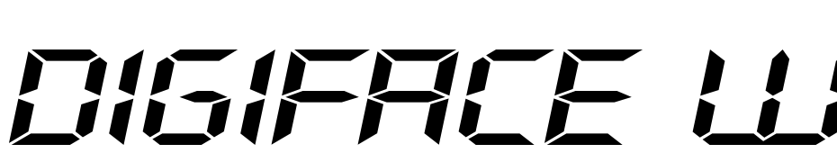 Digiface Wide Kursiv Font Download Free