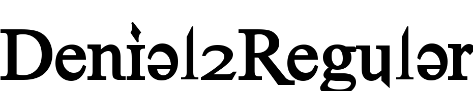 Denial2Regular Bold Font Download Free